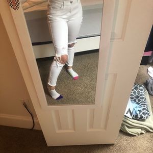 Hollister white jeans